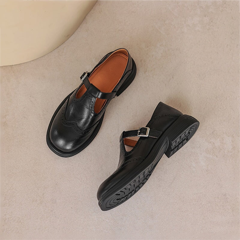Chaussures Marylin Élégantes En Cuir