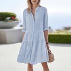 Robe Chemise Élégante Rayée & Légère