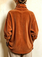Pull Cherry En Velours Côtelé
