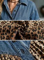 Robe Penny En Jean "Léopard Dégradé"