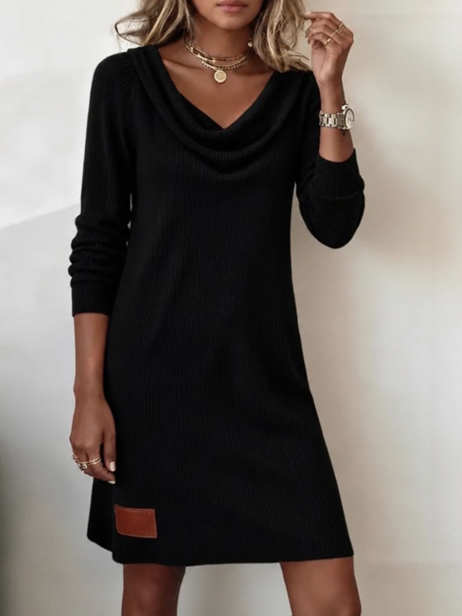Robe-Pull Mira En Maille Côtelée