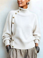 Pull Lima À Col Roulé Asymétrique