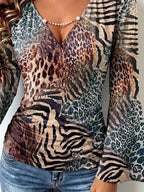 Pull Agathe À Motif Léopard