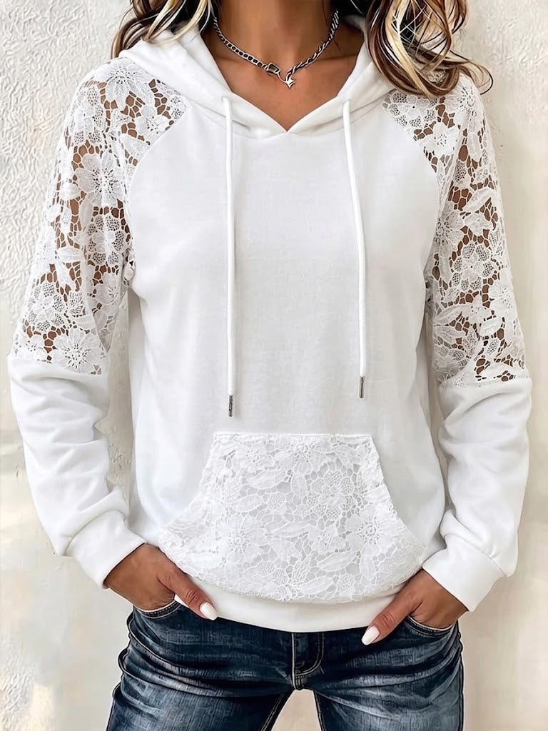 Sweat À Capuche Jolia En Dentelle