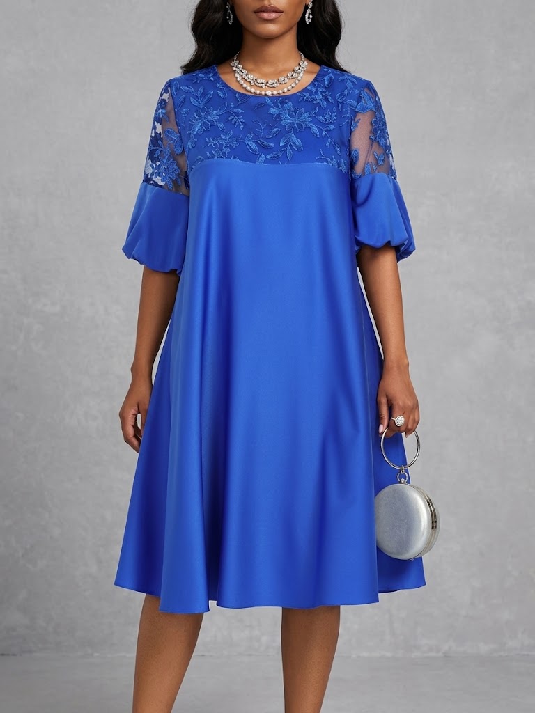Robe Isabel Avec Manches Lanterne