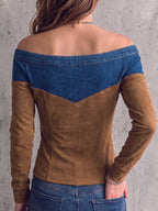 Pull Carina En Jean & Simili-daim