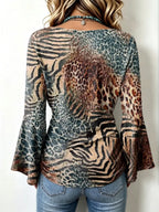 Pull Agathe À Motif Léopard