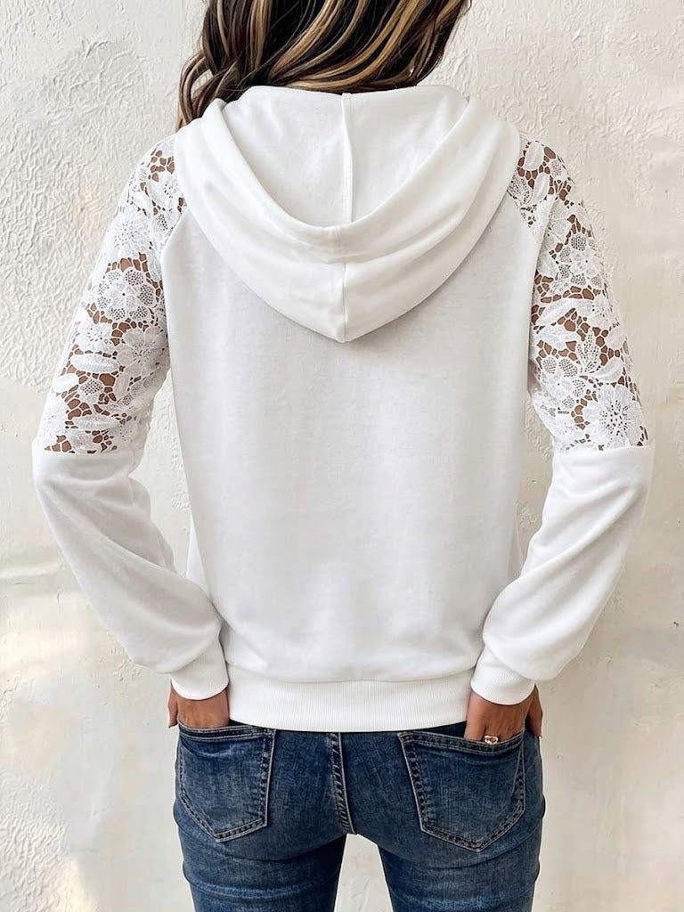 Sweat À Capuche Jolia En Dentelle