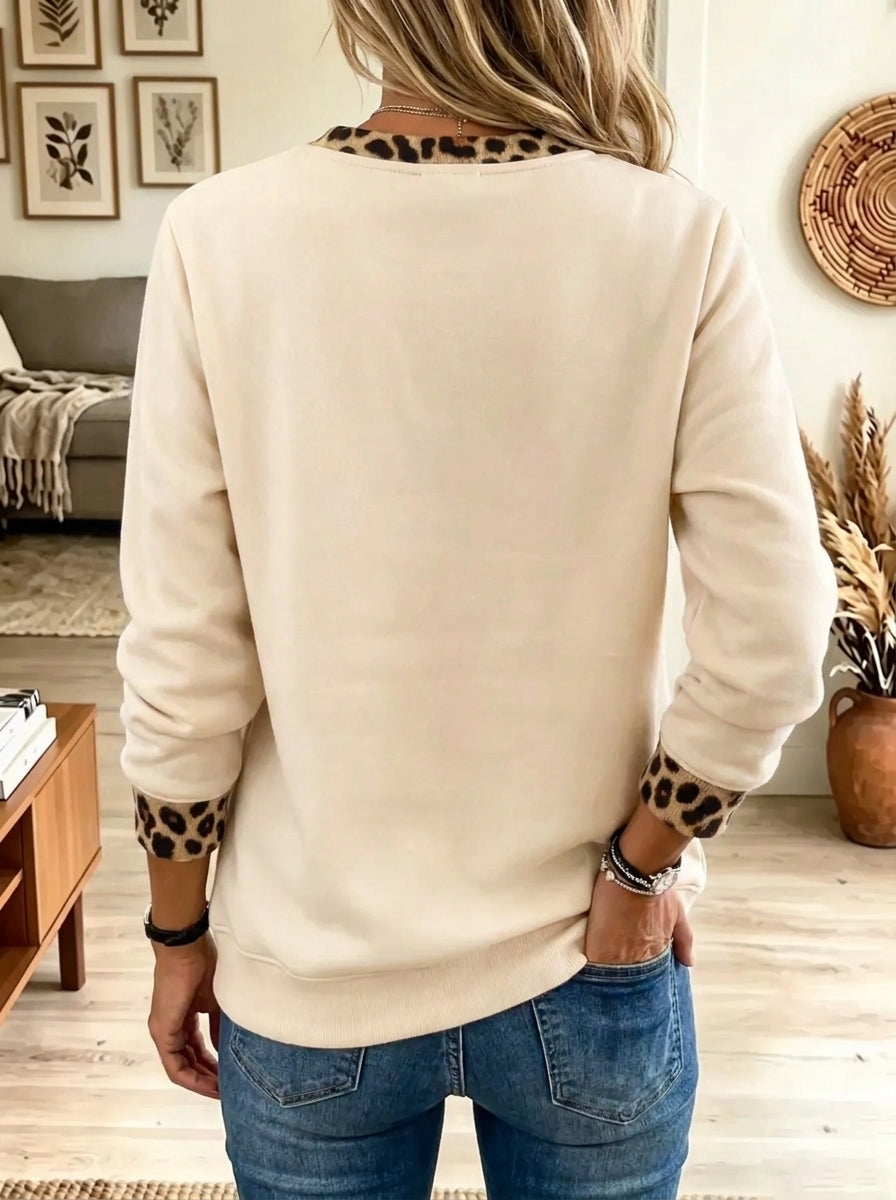 Pull À Motif «nœud de sapin de Noël léopard»