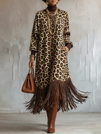 Robe Bohème Léopard Sauvage