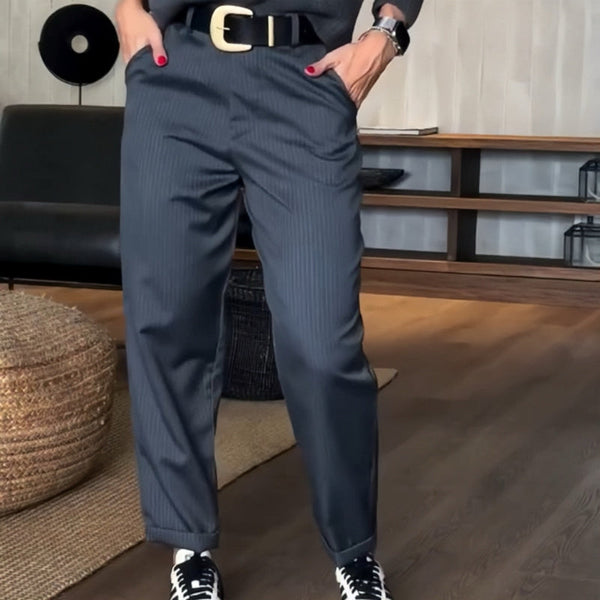 Pantalon Julia Élégant À Rayures