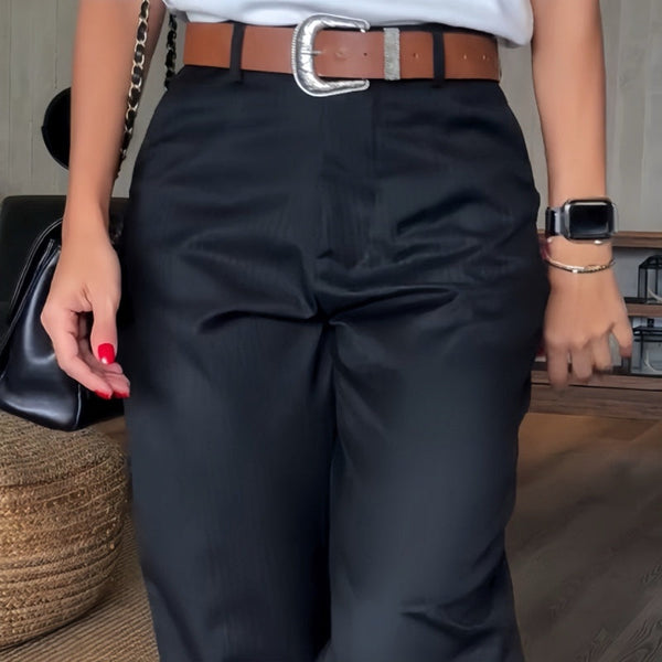 Pantalon Julia Élégant À Rayures