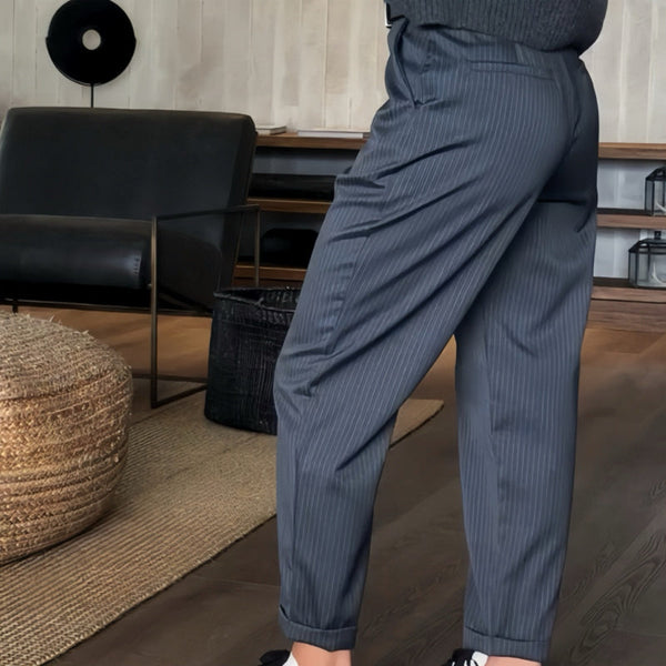 Pantalon Julia Élégant À Rayures