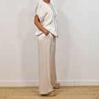 Ensemble Deux Pièces Élégant En Satin