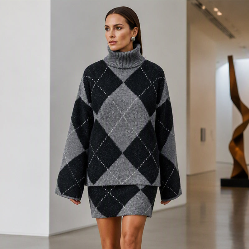 Ensemble Pull & Jupe En Maille