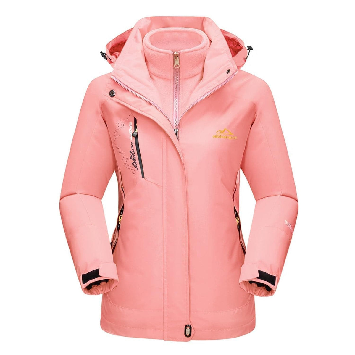 Manteau 3-en-1 Imperméable Avec Doublure En Polaire