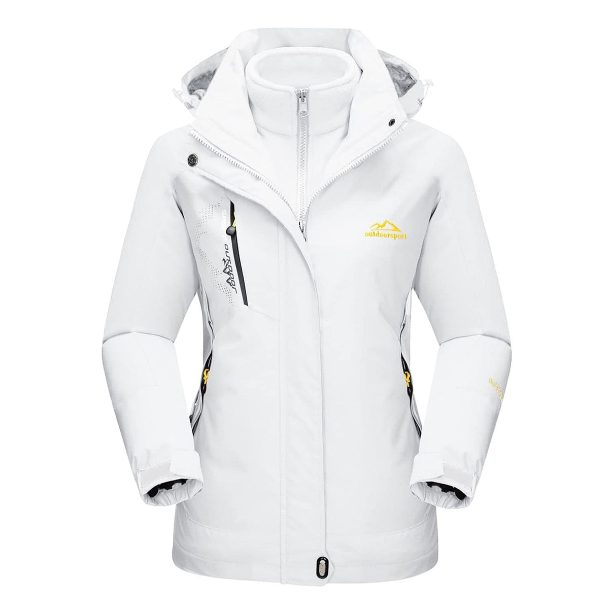 Manteau 3-en-1 Imperméable Avec Doublure En Polaire