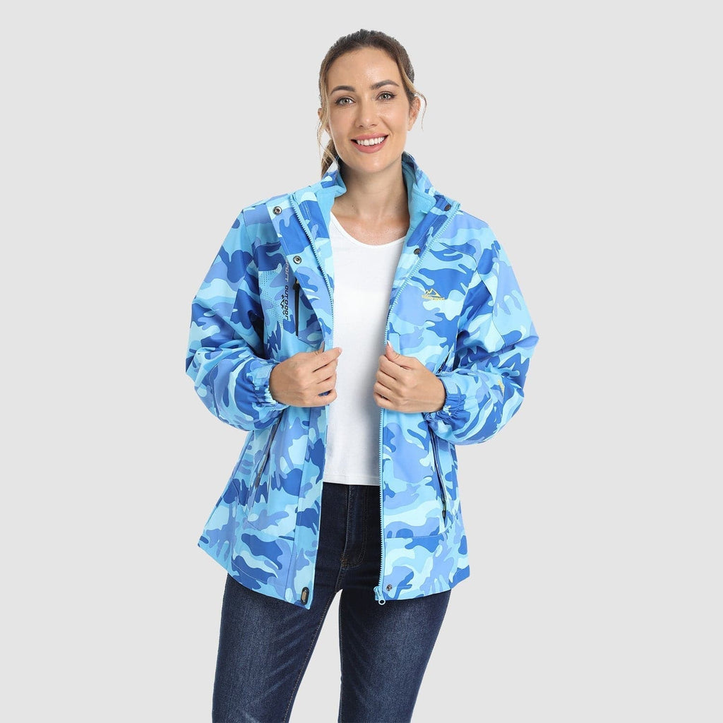 Manteau 3-en-1 Imperméable Avec Doublure En Polaire