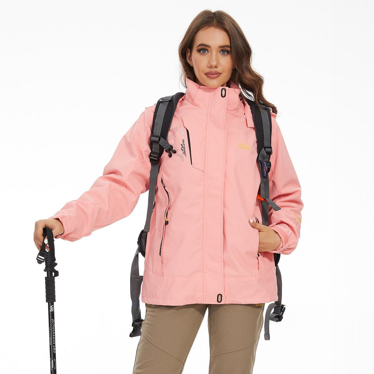Manteau 3-en-1 Imperméable Avec Doublure En Polaire