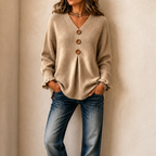 Pull Brunella À Col En V En Maille