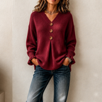 Pull Brunella À Col En V En Maille